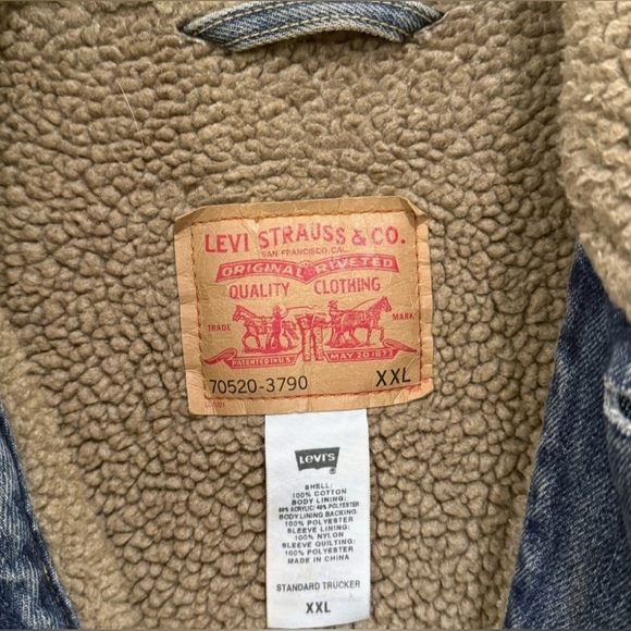 Vintage Levis Denim Trucker Jacket! Size XXL Amazing Condition! - Picture 3 of 6